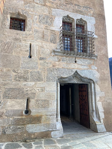 Castle of Saint-Pierre, a true gem of Valle D'Aosta, with Fénis is the most scenic castle of the region