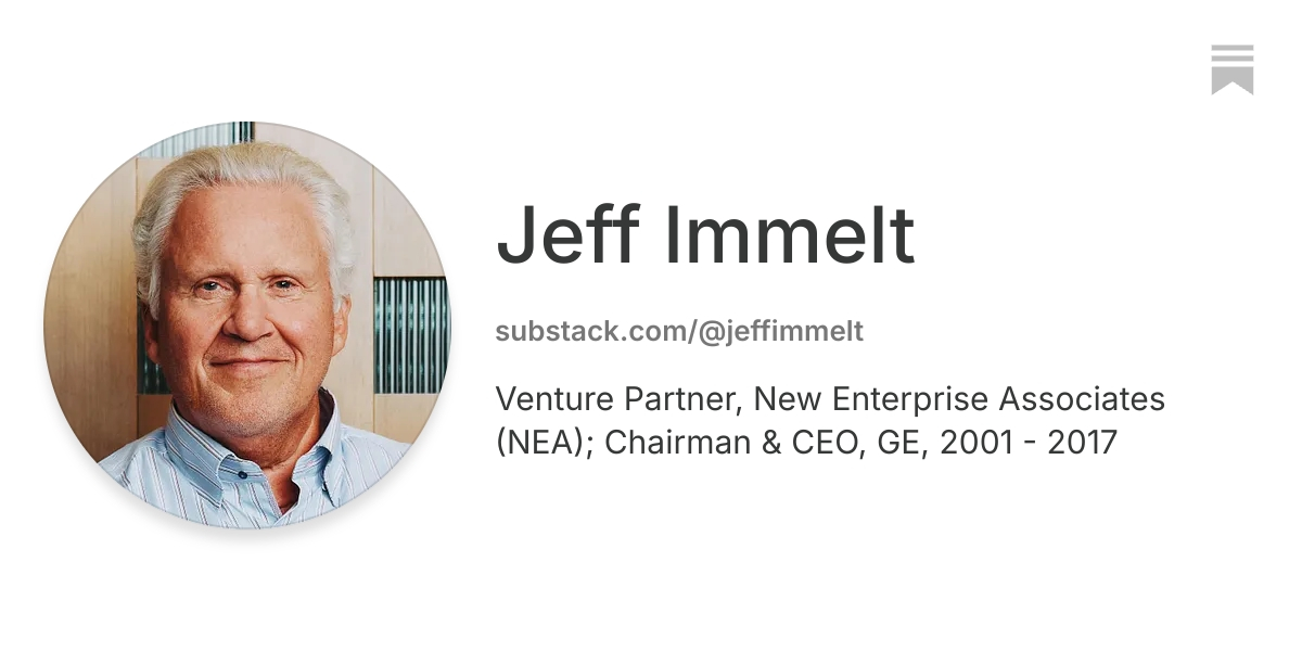Jeff Immelt | Substack