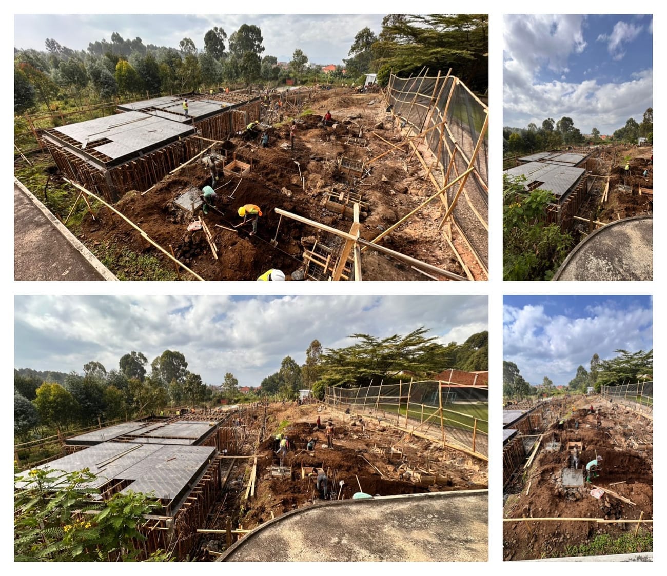 Construction progress at Virunga Valley Academy Construction progress at Virunga Valley Academy
