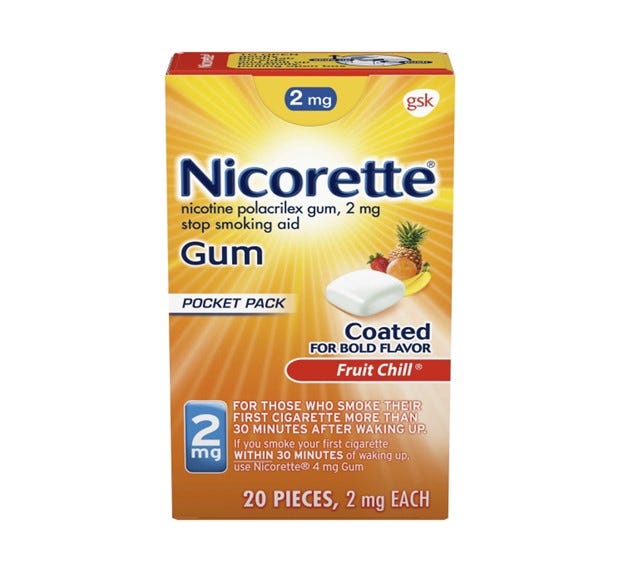 Nicorette gum