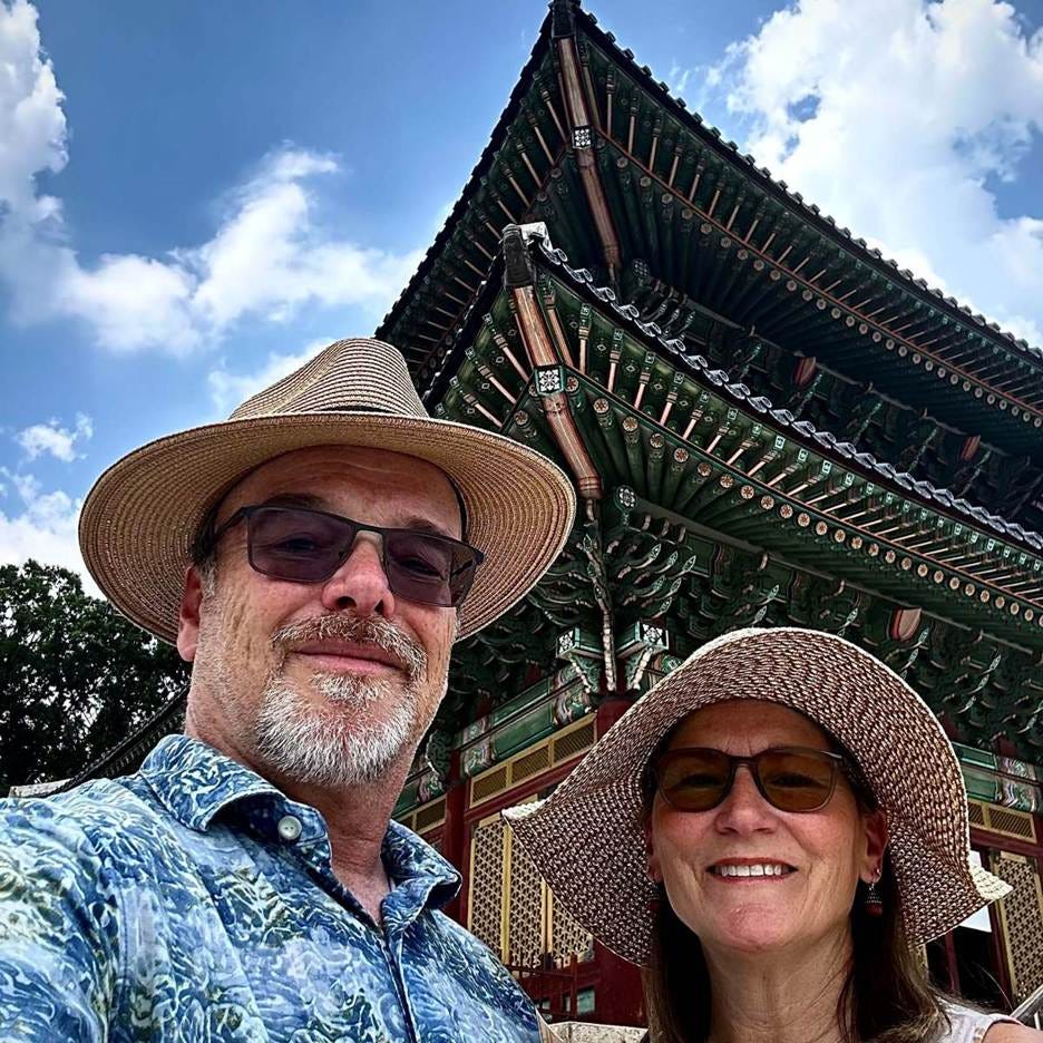 A person and person taking a selfie in front of a building

AI-generated content may be incorrect.