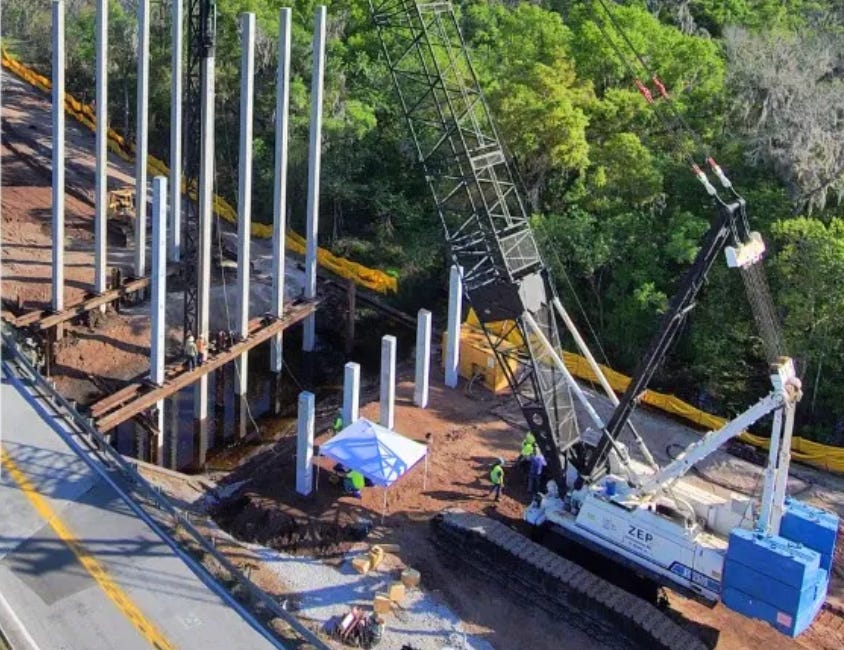 Duette Road Bridge Replacement Project Reaches 30 Percent Completion