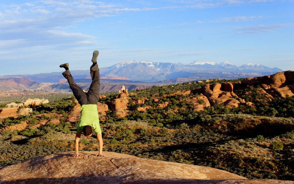 Sunset handstand