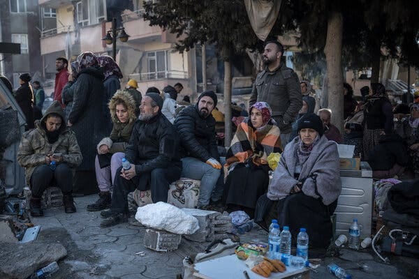Watching the search-and-rescue operation in Hatay, Turkey.