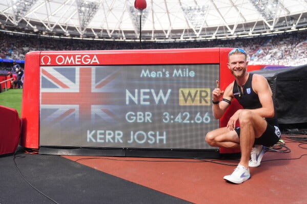 Britain's Josh Kerr breaks men's mile world record that stood since 1999 | AP News Britain's Josh Kerr breaks men's mile world record that stood since 1999 | AP News