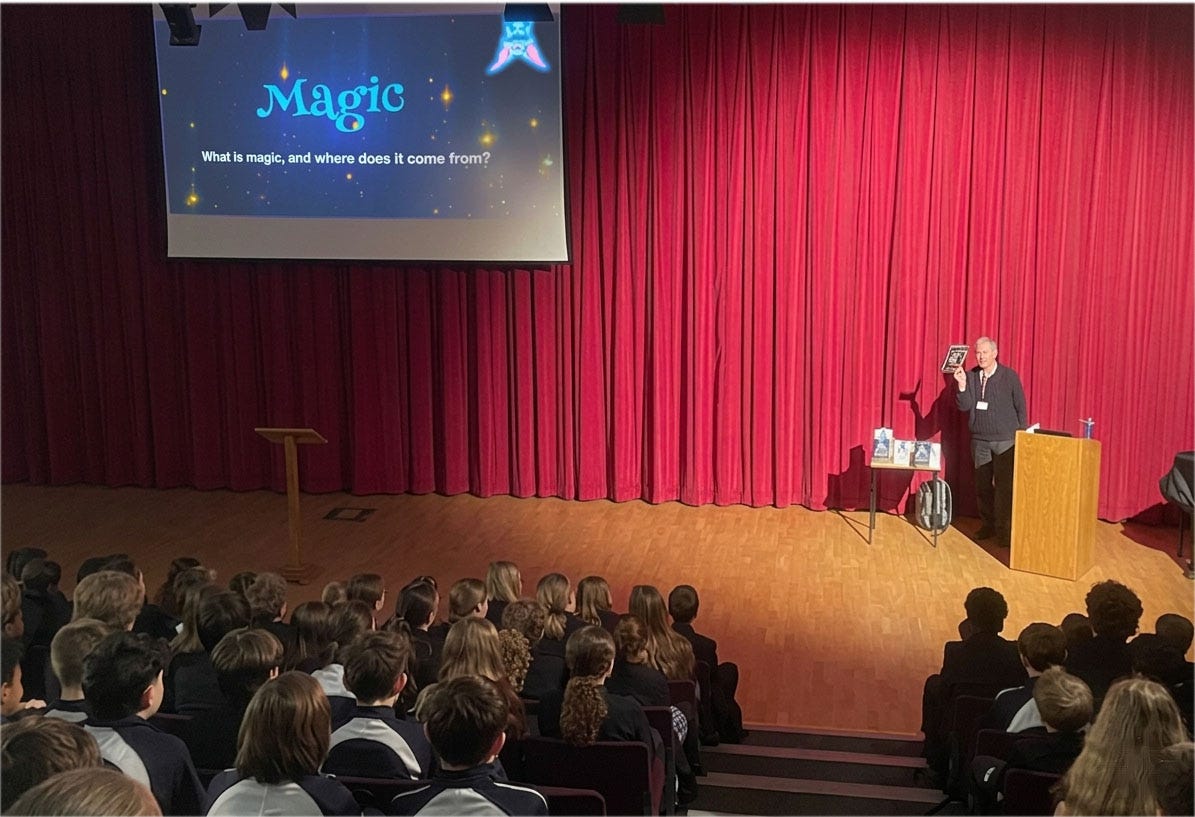 Vincent Shaw - Rother college, workshoping 'What is Magic' in school theatre