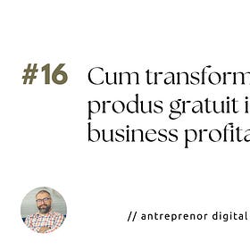 Cum transformi un produs gratuit intr-un business profitabil
