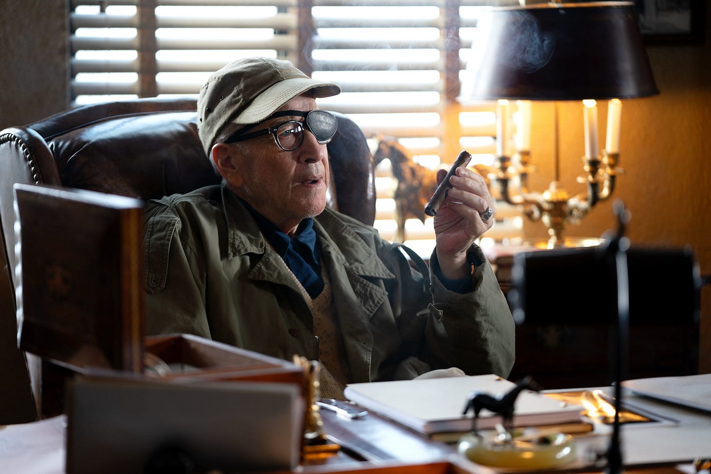 David Lynch as director John Ford in The Fabelmans.