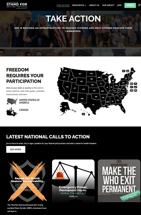 CALLS TO ACTION from Stand for Health Freedom — Making the Most of Your Time and Efforts