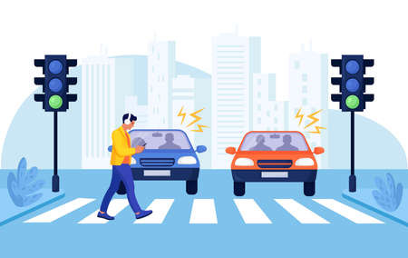 10 Crosswalk Accident Pedestrian Smartphone Headphones Cliparts, Stock  Vector and Royalty Free Crosswalk Accident Pedestrian Smartphone Headphones  Illustrations