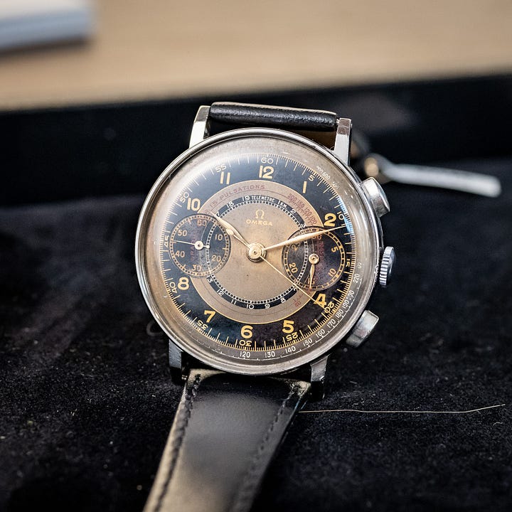 patek 3970 and omega chronograph 33.3