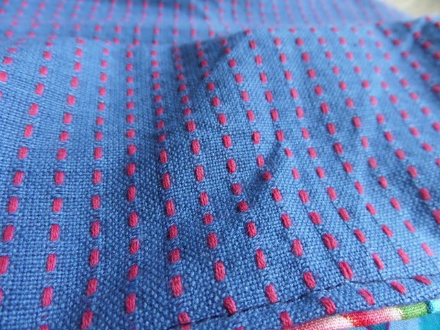 Lining of Wooden Handle Patchwork Bag Lining of Wooden Handle Patchwork Bag