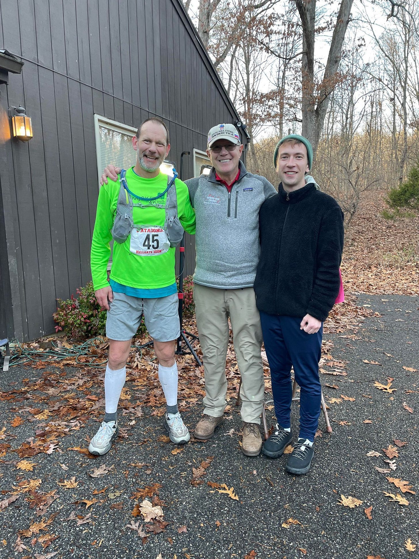 My dad and I posing with Dr. Horton
