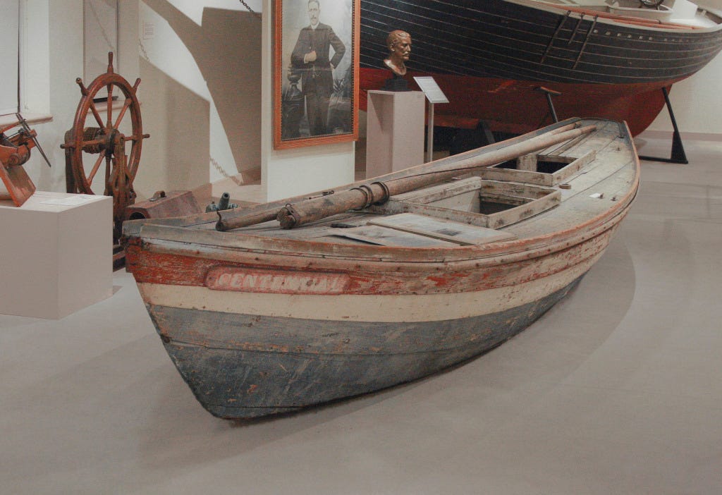 Alfred "the centennial" Johnson dory