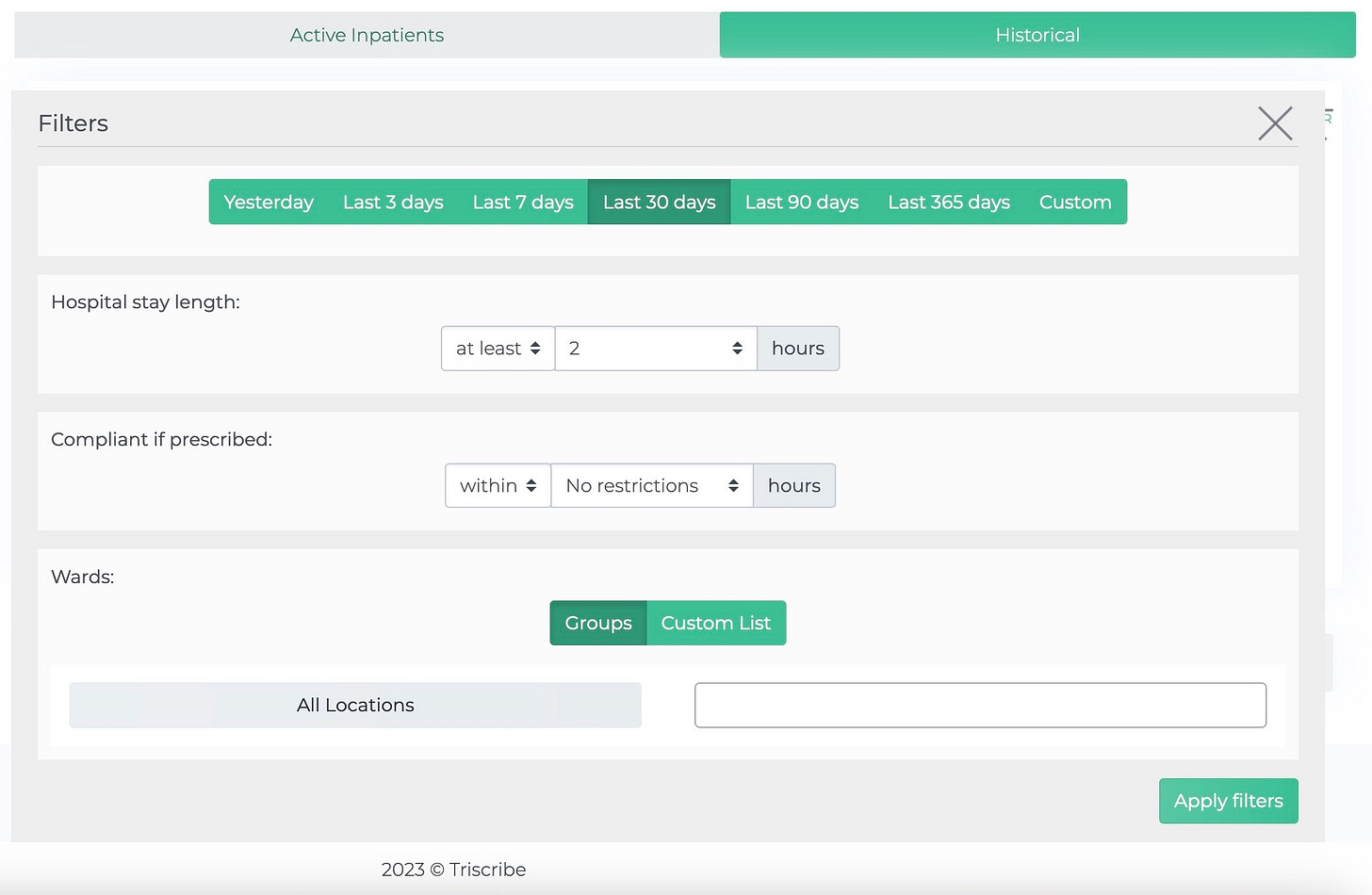 oxygen prescribing filters Digital health, Antimicrobial stewardship, Patient safety, Medicines safety, Triscribe, Omitted doses, missed doses, NHS digital, NHS workforce