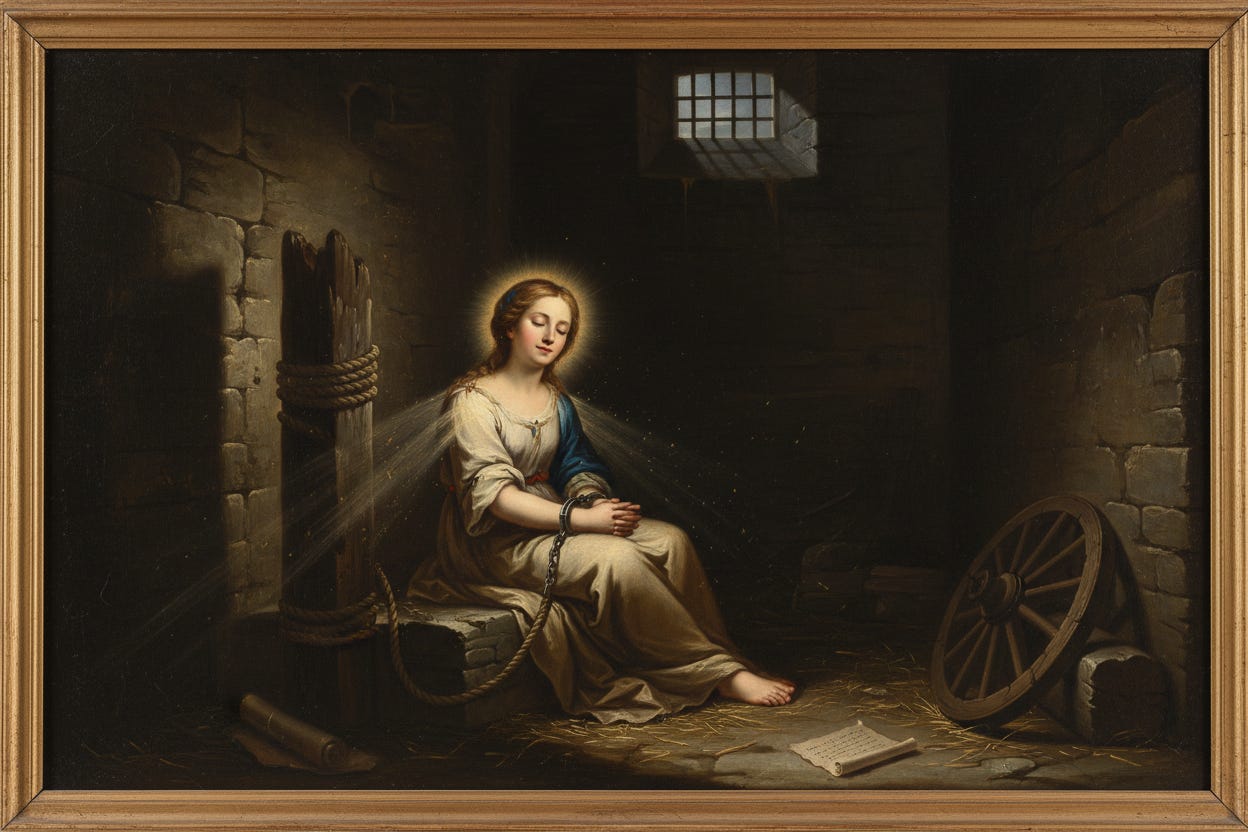 Saint Catherine of Alexandria Imprisonment, Mystical Consolations, and Eucharistic Strength