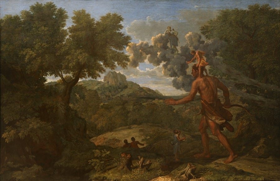 File:Poussin, Nicolas - Paysage avec Orion aveugle cherchant le soleil - 1658.jpg
