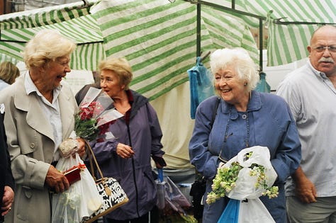 Opening day at Pimlico, Marylebone, Queens Park, Walthamstow, West Hampstead with Greg Wise and Phylida Law, and Parliament Hill farmers markets.