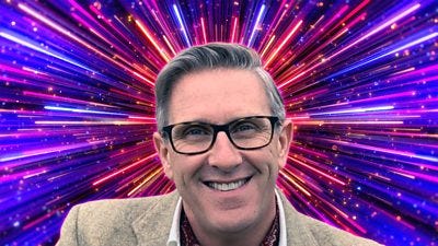 Headshot of Graeme Hall in front of branding for Strictly Come Dancing 2026 - a background of glittering pink, purple and gold beams of light. Headshot of Graeme Hall in front of branding for Strictly Come Dancing 2026 - a background of glittering pink, purple and gold beams of light.