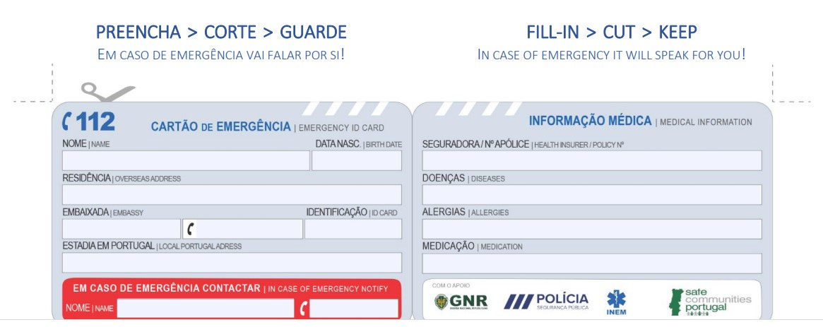 Image of the Emergency Medical Card