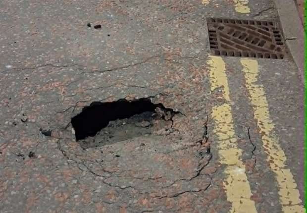 Nairn High Street will remain closed until further notice as investigations into a sinkhole are ongoing.