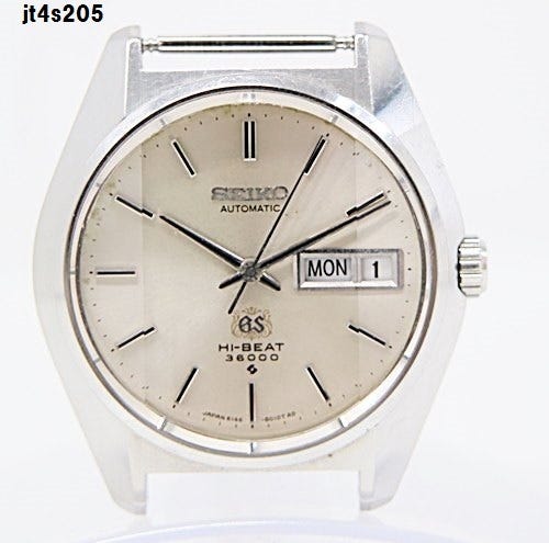 ◯Sagawa 60 size JT4s205 SEIKO GS Hi-BEAT 36000 6146-8010 Arabesque dial Wristwatch Automatic winding Currently in operation