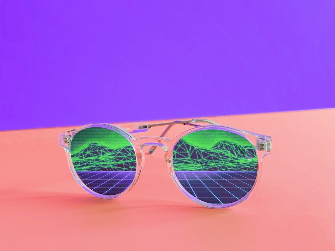 white framed sunglasses close-up photography white framed sunglasses close-up photography