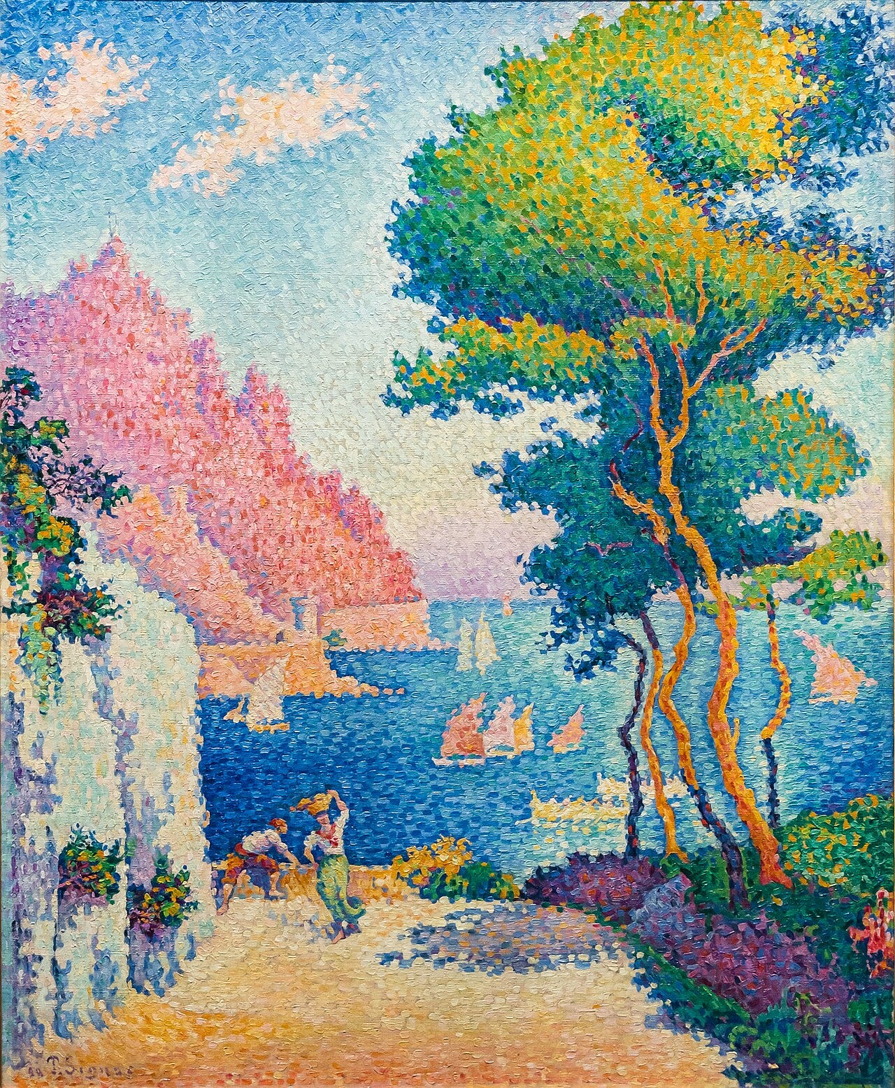 Mediterranean scene by Signac Mediterranean scene by Signac