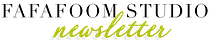 Fafafoom Studio Newsletter