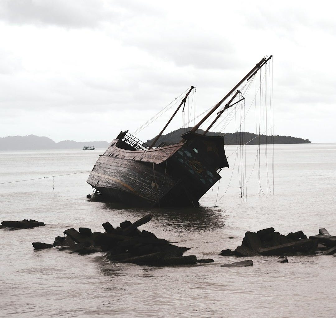 a boat in the water