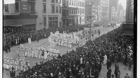 Maud Malone: The New York City Suffrage Parade of 1908 (U.S. National Park  Service)