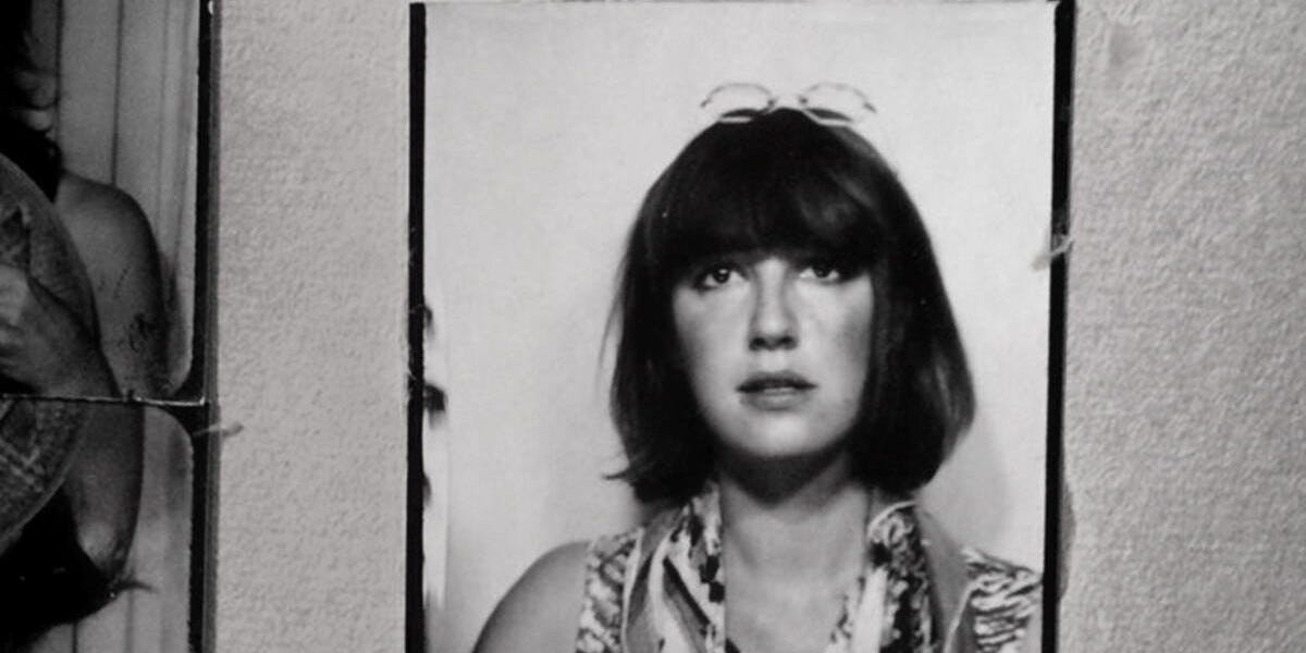 Eve Babitz in a photo strip looking at the camera Eve Babitz in a photo strip looking at the camera