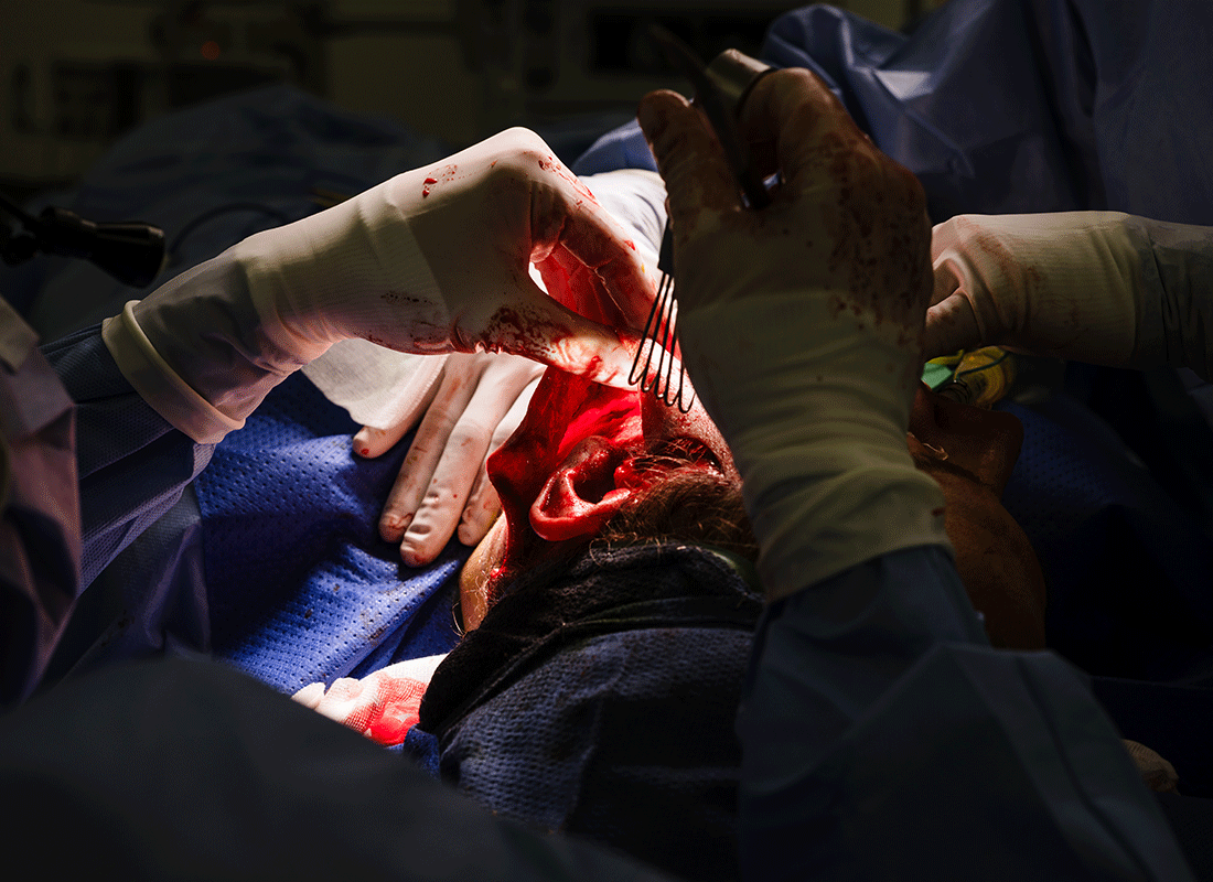 [The layers of my face are lifted away, exposing the viscera beneath]