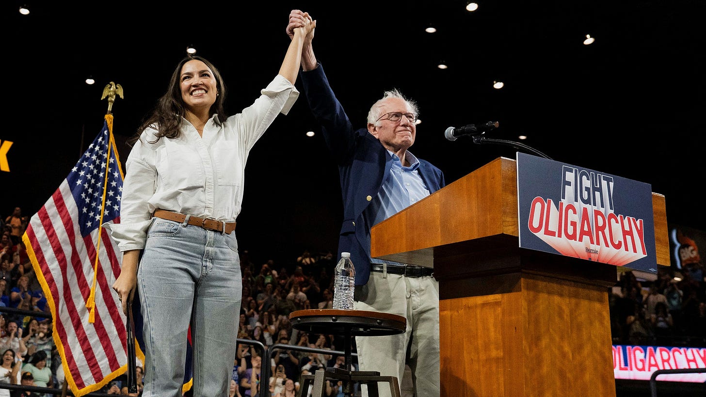 Bernie Sanders and Alexandria Ocasio-Cortez Fight the Oligarchy | The New Yorker Bernie Sanders and Alexandria Ocasio-Cortez Fight the Oligarchy | The New Yorker