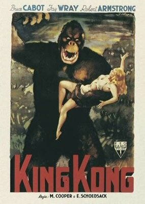 'King Kong' movie posters from different eras
