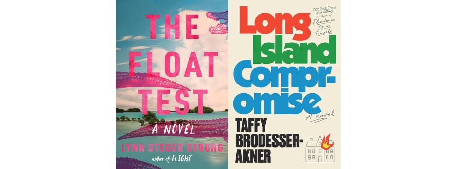 Book covers for The Float Test and Long Island Compromise