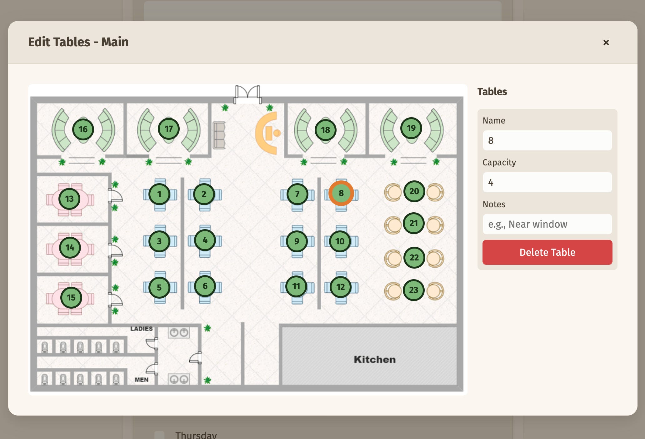 Simple vanilla restaurant booking system - by Guy Random