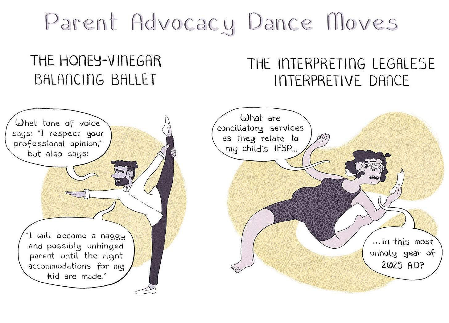 Parent Advocacy Dance Moves: The Honey-Vinegar Balancing Ballet and The Interpreting Legalese Interpretive Dance
