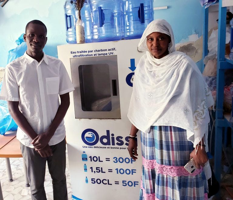 The company's new Odissi water ATMs.