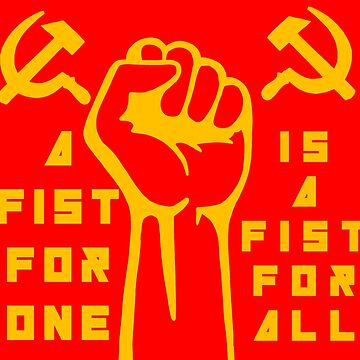 Communist Fist" Metal Print for Sale by aishlng | Redbubble