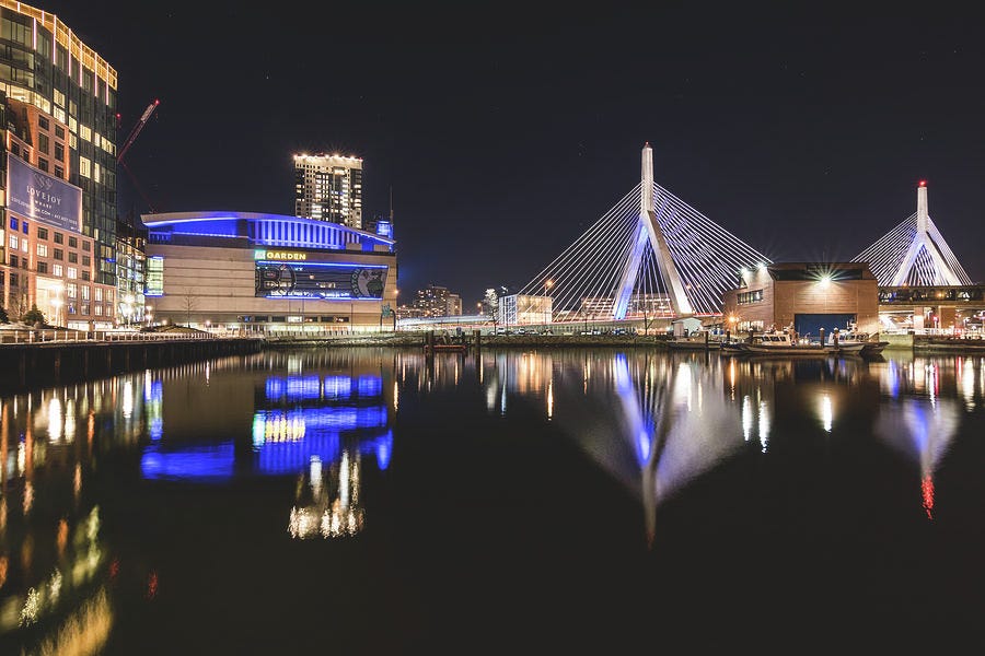 TD Garden and The Zakim Bridge at Night Photograph by Kristen Wilkinson - Pixels TD Garden and The Zakim Bridge at Night Photograph by Kristen Wilkinson - Pixels