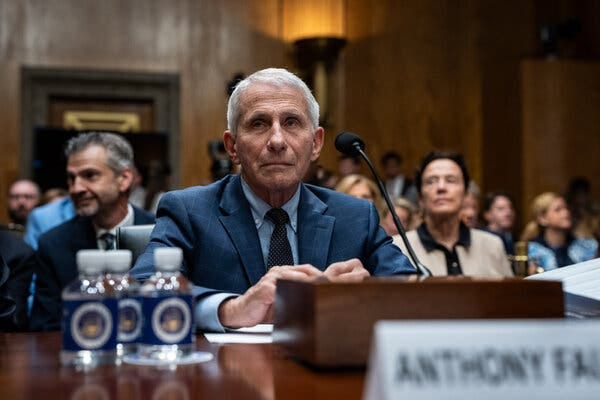 Fauci Pleads the Fifth, Refusing to Answer Questions on Covid Origins at  Senate Hearing - The New York Times