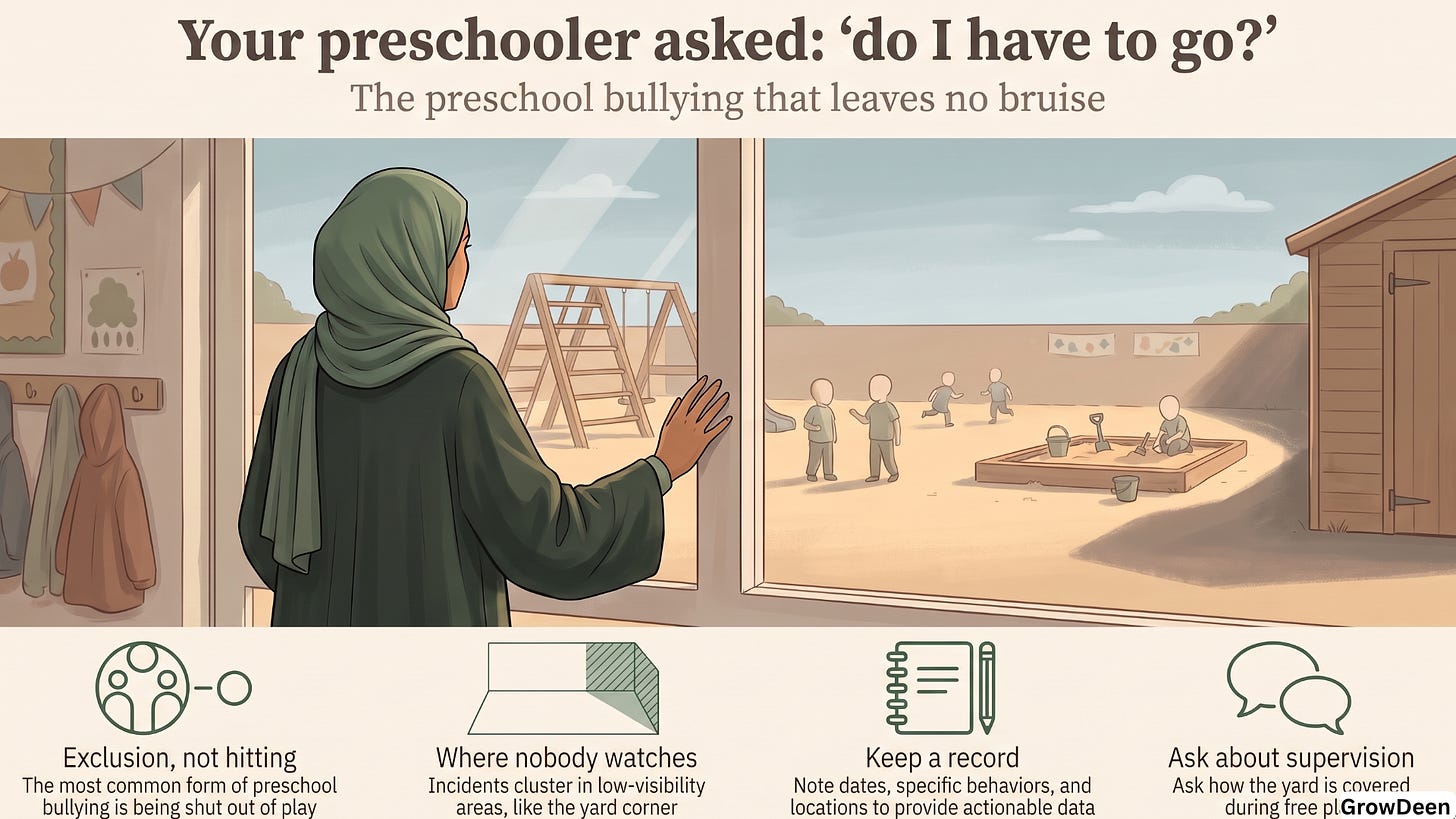 Preschool bullying: recognising hidden exclusion