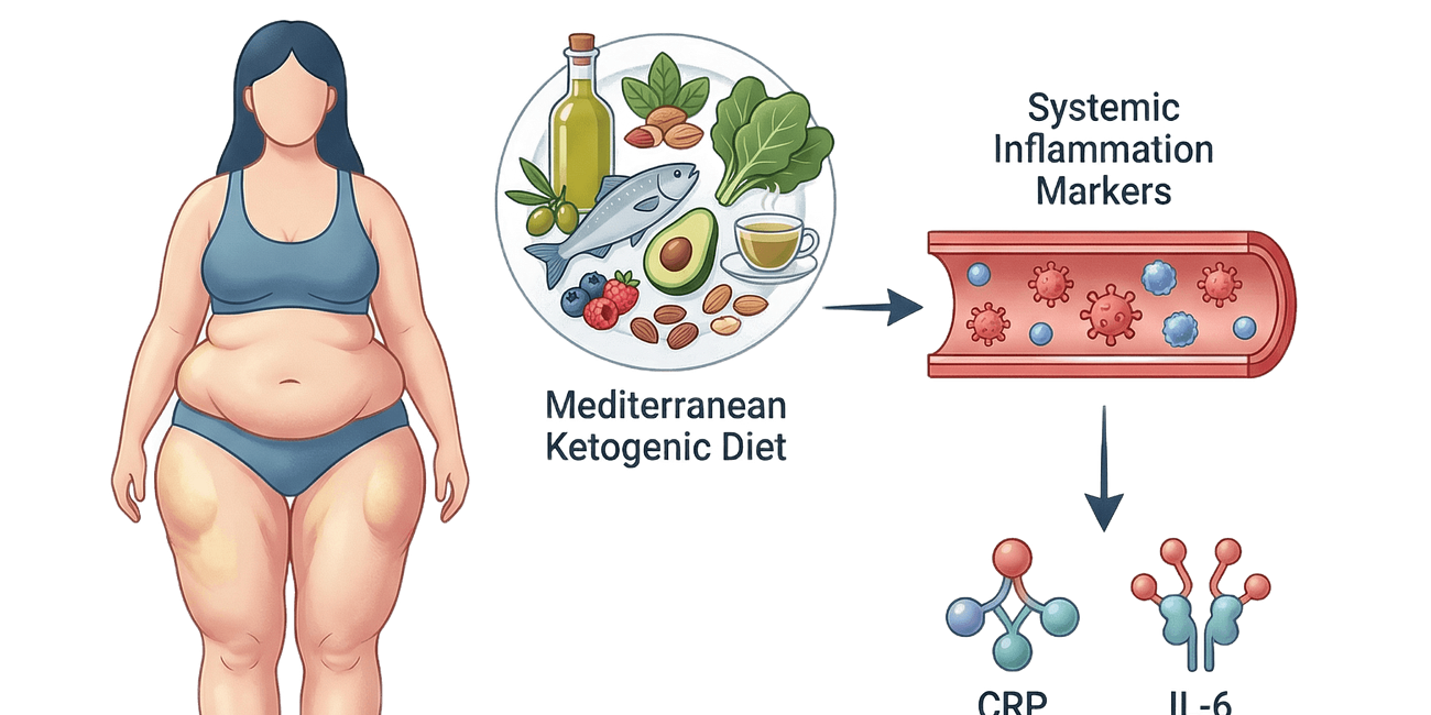 Mediterranean Style Ketogenic Diet and Lipedema Inflammation