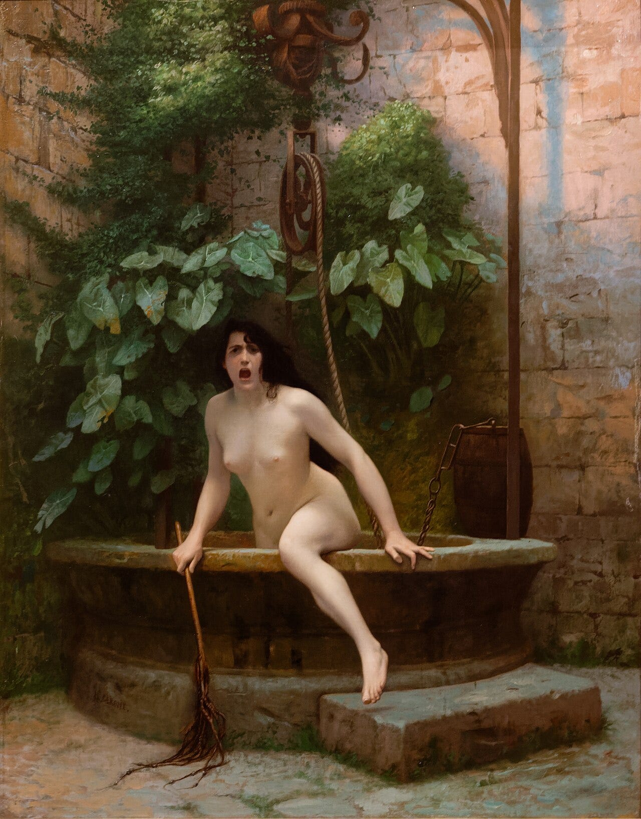 Truth Coming Out of Her Well by Jean-Léon Gérôme, 1896