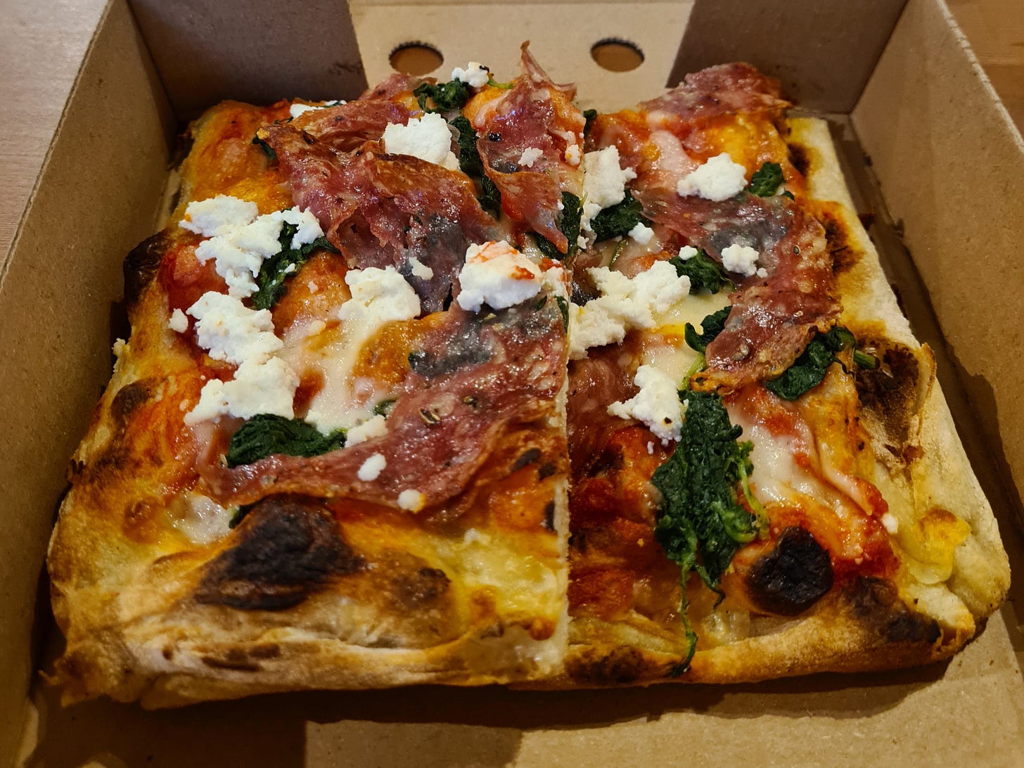 Roman-style square pizza slices from Rome Eat.