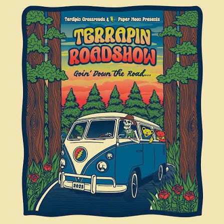We're less than a month from 2025's first Terrapin Roadshow! We're so thrilled to meet up with you all at the Monte Rio Amphitheater on May 31 and June 1. In just We're less than a month from 2025's first Terrapin Roadshow! We're so thrilled to meet up with you all at the Monte Rio Amphitheater on May 31 and June 1. In just
