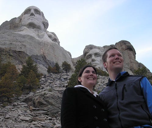 Andrew and Nicole at Mount Rushmore National Memorial - 1