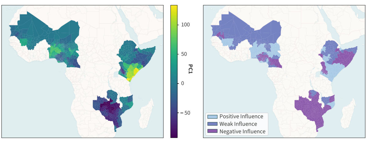 Map of El Niño sensitivity regimes across sub-Saharan Africa