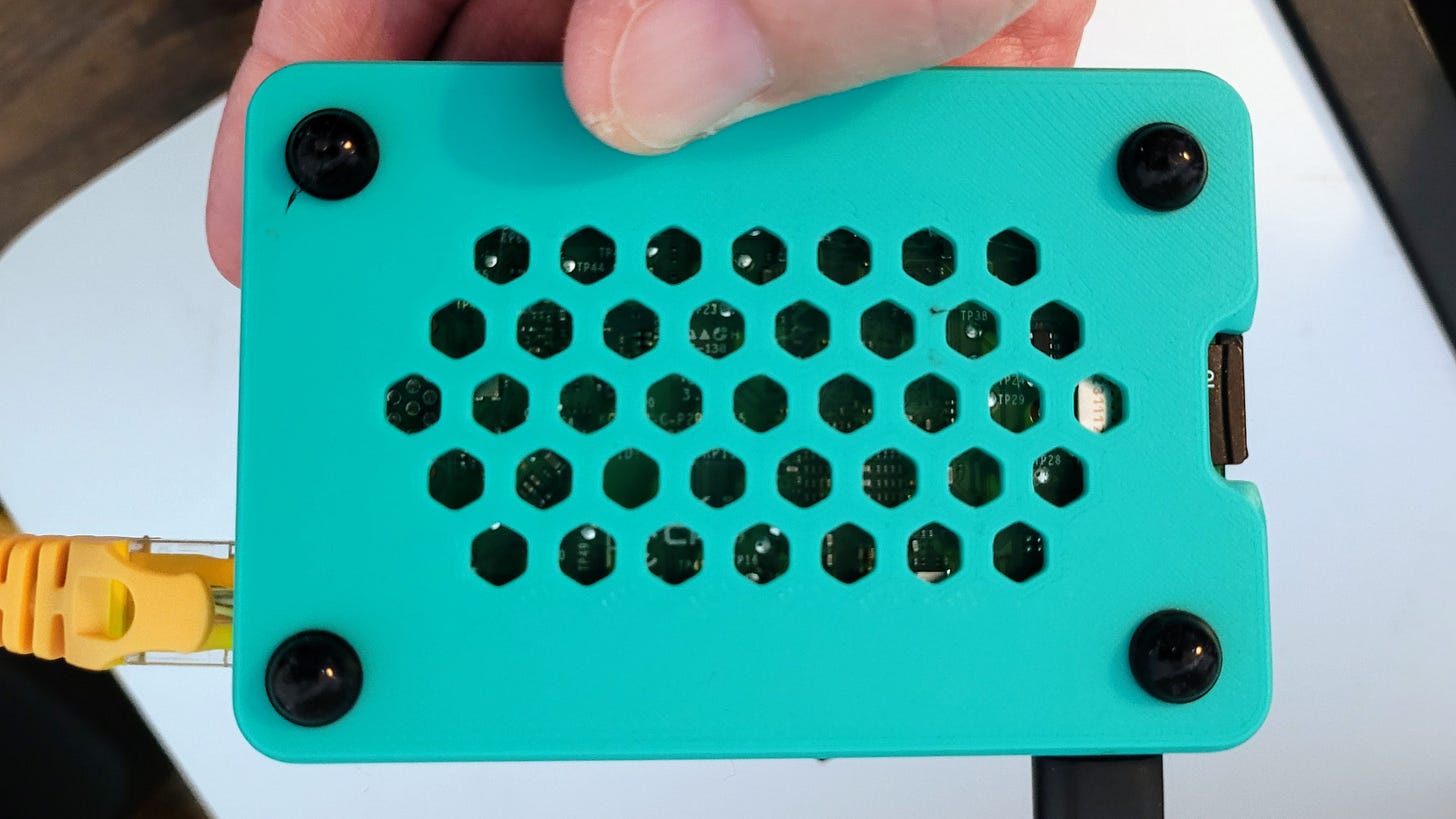 I added adhesive vinyl feet on the base to improve air flow